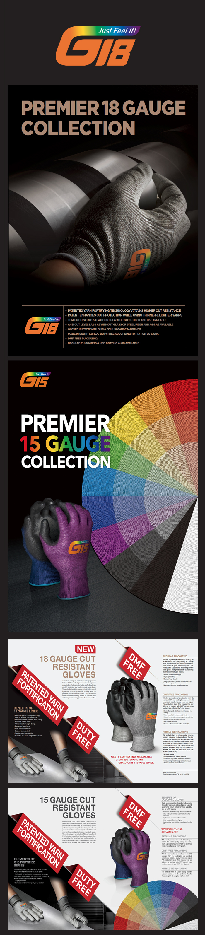 PREMIER 18 GAUGE 컬렉션 브로슈어 - 인쇄제작물 포트폴리오