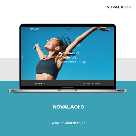 NOVALACTO 홈페이지 - 웹사이트, 웹개발 포트폴리오