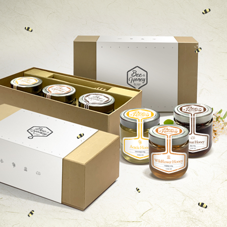 Bee & Honey 선물세트 패키지 디자인 - 패키지 포트폴리오