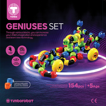 Timborobot GENIUSES SET 블록 패키지 디자인 - 패키지 포트폴리오
