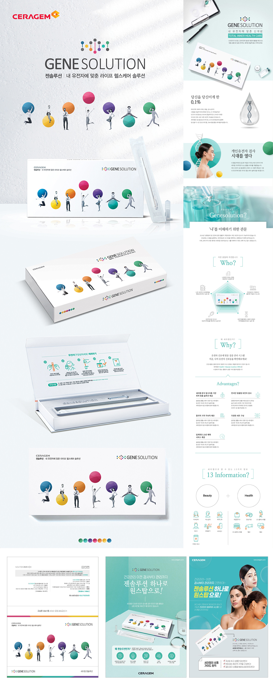 CERAGEM GENE SOLUTION 패키지 디자인 - 패키지 포트폴리오