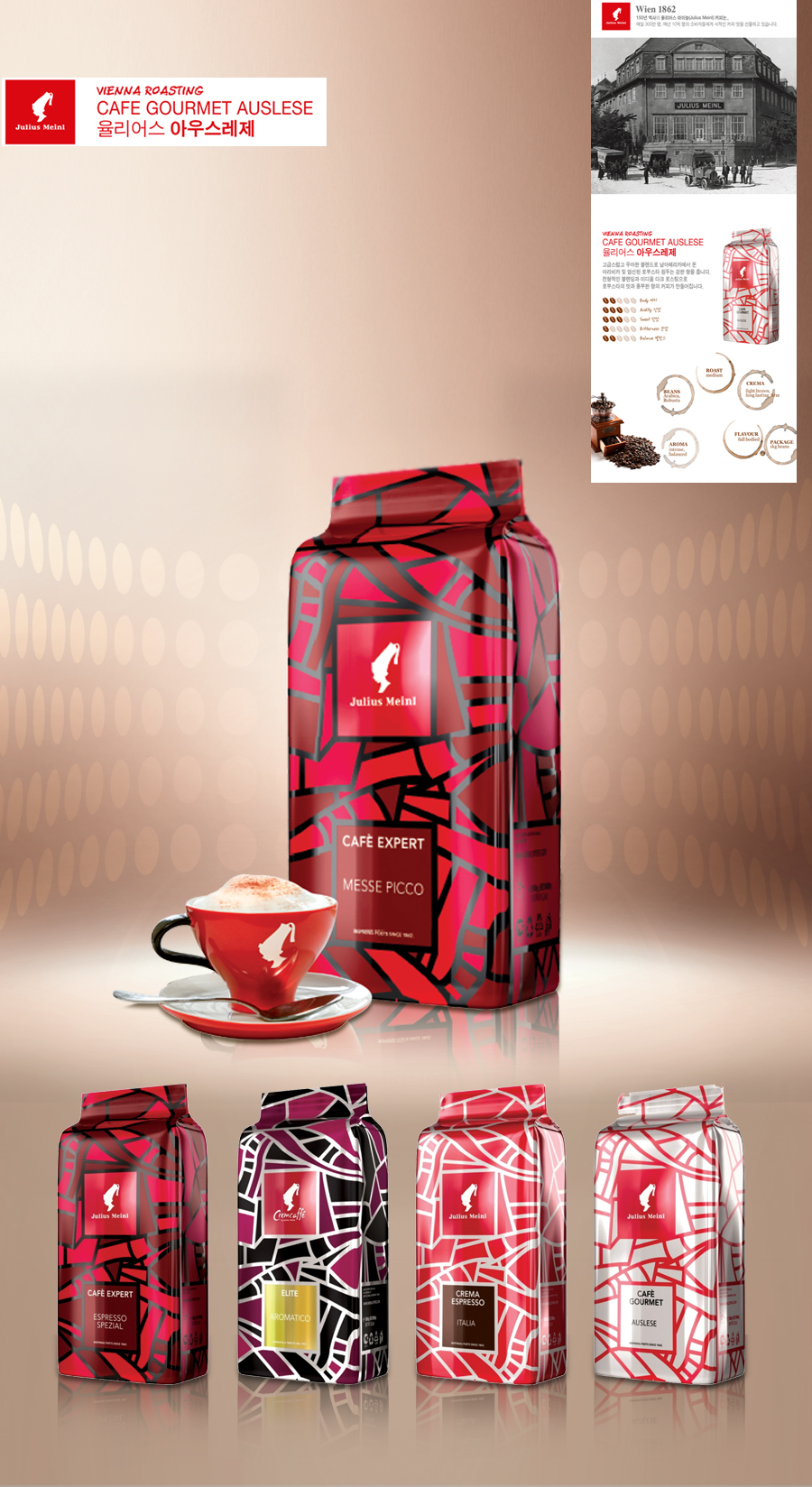 Julius Meinl Café Expert 커피 패키지 패키지 디자인 - 패키지 포트폴리오