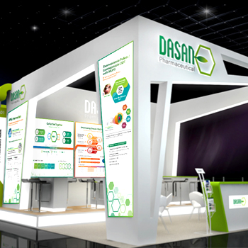 DASAN Pharmaceutical 전시 부스 디자인(2) - 광고홍보 포트폴리오